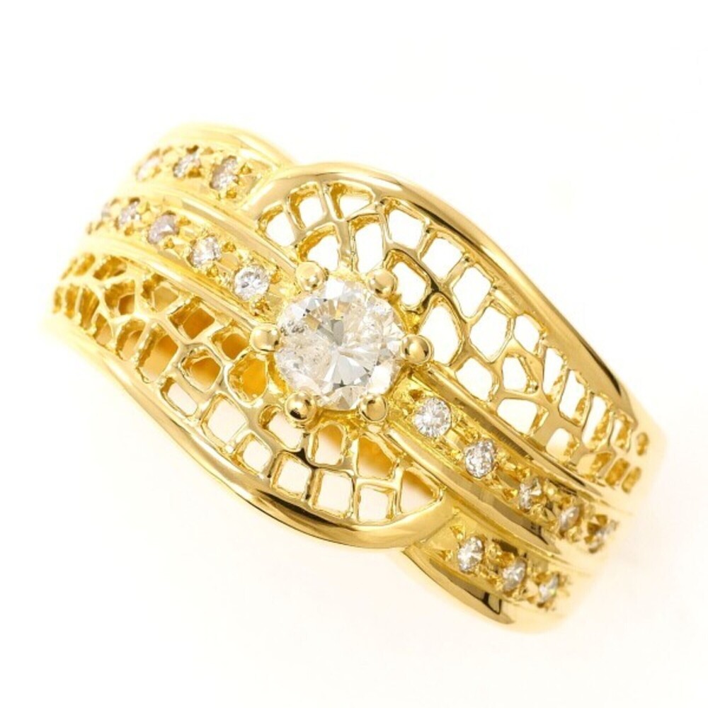 VINTAGE 18k Gold Diamond Ring